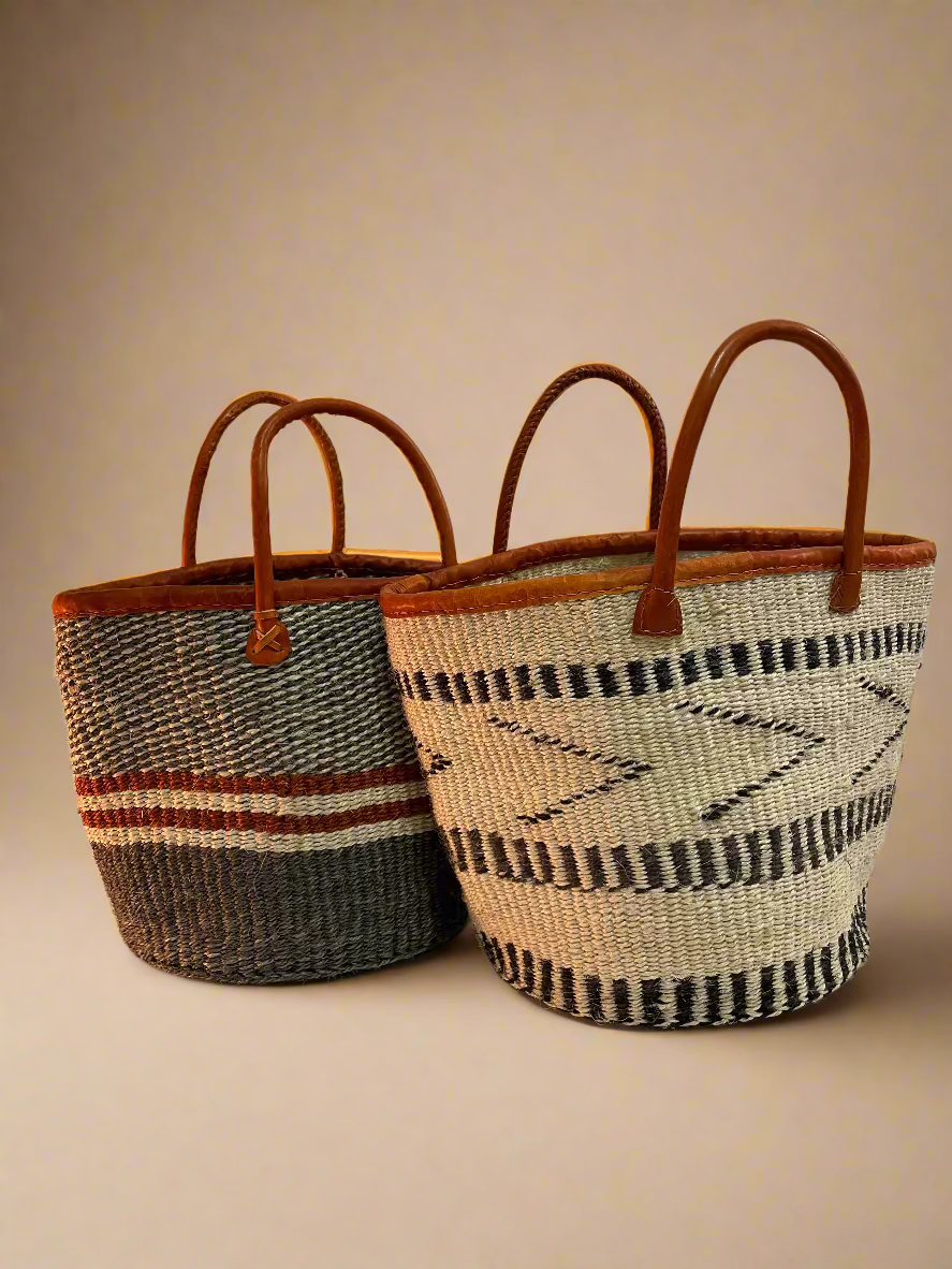 Dusty Blue Picnic Basket